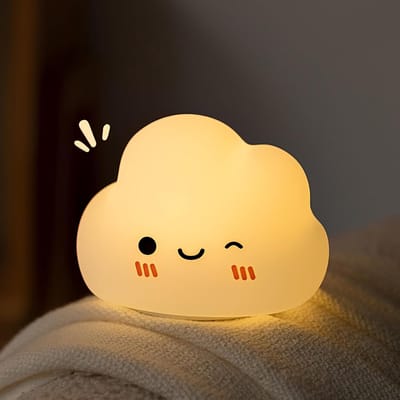DD® Kindernachtlampen - Nachtlampje Volwassenen - Nachtlampje Kinderen - 12x10x9cm - Wit