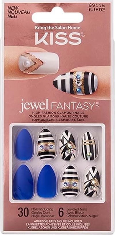 Kiss Plaknagels Jewel Fantasy Nails - Kunstnagels - Plaknagels Zelfklevende - Nepnagels - Your Grace