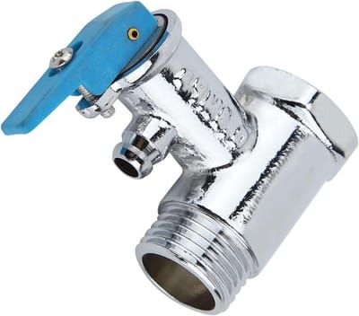 Veiligheidsventiel voor elektrische waterverwarmers - 0.8MPa Messing Drukontlastingsventiel met Rood Handvat - Ideaal voor Thuisgebruik en Installatie