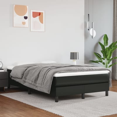 vidaXL - Pocketveringmatras - medium - 120x200x20 - cm - kunstleer - zwart