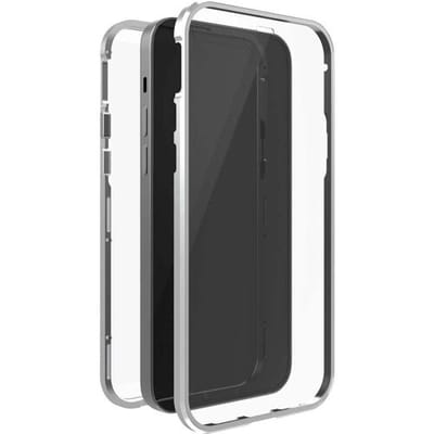 Black Rock 360° Glass Cover Apple iPhone 13 Pro Zilver Met magneetmodule, Inductieve lading