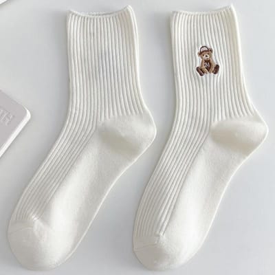 Kave Cartoon Beer Sokken Zachte Katoenen Sokken Herfst Koffie Kousen Kawaii Dames Sokken Koreaanse Casual Kousen Dames Kousen One Size