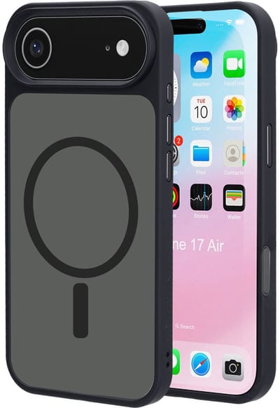 Mobiparts hoesje geschikt voor Apple iPhone Air - Hardcover - MagSafe - Zwart