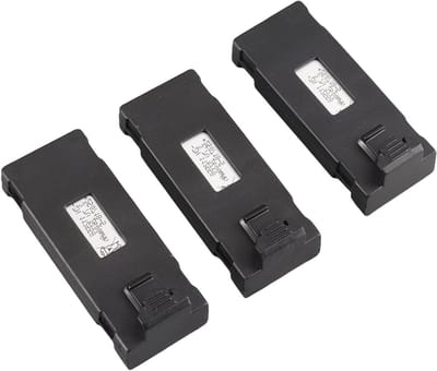 Lithium batterij voor RC drones met 2600mAh, inclusief 3-in-1 oplaadkabel en bescherming, ideaal voor quadcopters en afstandsbediening accessoires
