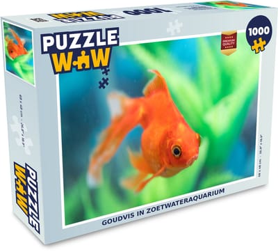 Puzzel Goudvis in zoetwateraquarium - Legpuzzel - Puzzel 1000 stukjes volwassenen