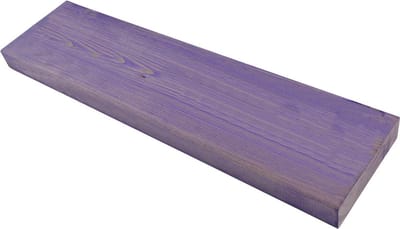 Wandplank voor binnen of buiten - Paars gebeitst - L 55 x B 15 x H 3,5 cm