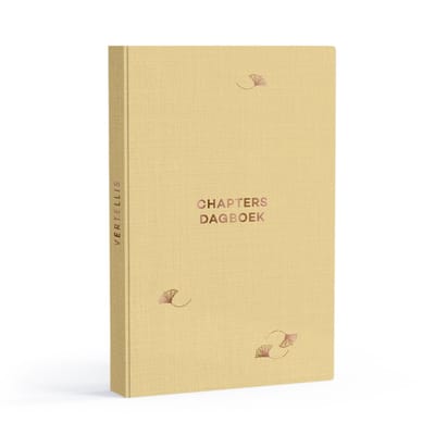 Vertellis Chapters - Dagboek voor Volwassenen - Notitieboek en Journal voor Zelfreflectie en Mindfulness - Invulboek met Reflectievragen - Hardcover Geel