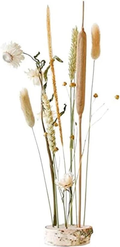 Droogbloemen Cadeau - Gedroogde Decoratie - Huis Decoratie - Uniek Brievenbus Pakket - 30cm Hoog - Lichte Kleuren