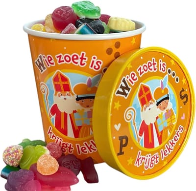 Snoeppot - Sint - Sinterklaas - Candy Bucket - Snoep mix - Cadeauverpakking