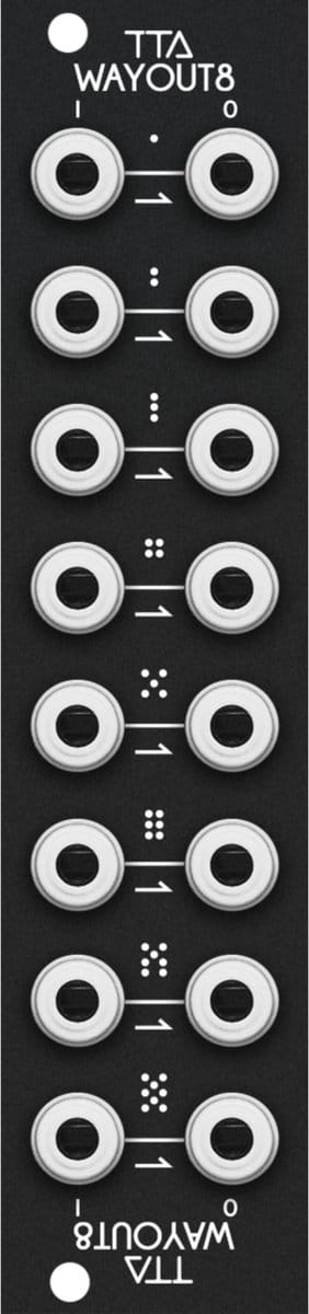 Tiptop Audio WayOut8 Black - Modular synthesizer