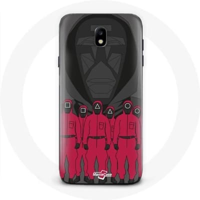Coque Samsung Galaxy J3 2017 Squid Game Poster maskeert karakters