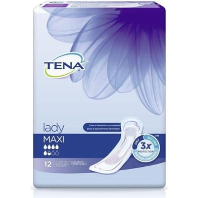 Incontinentie Maandverband Tena Lady Maxi discreet protect+ (12 pads)