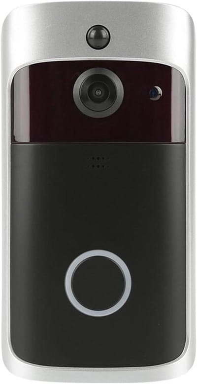 Slimme Deurbel Camera - WIFI Deurtelefoon - Huisbeveiliging - Bewegingsdetectie - 166° Groothoek - Zwart