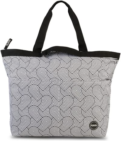 Punta Big Shopper Tas 66 cm - 32 L - schwarz-weiss