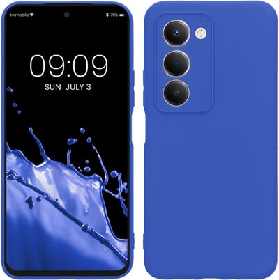 kwmobile telefoonhoesje geschikt voor Xiaomi Redmi 15 5G - Hoesje voor smartphone - Precisie camera uitsnede - In Baltisch blauw