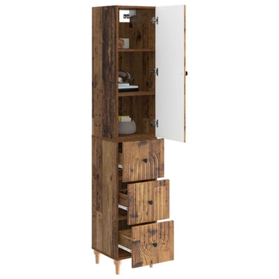 vidaXL - Kast - Set - 2 - st - Bewerkt - hout
