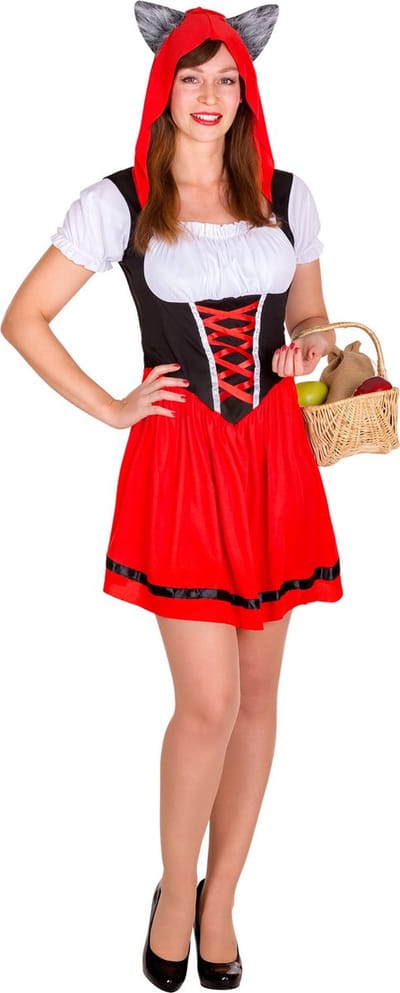 dressforfun - sexy Wolfskapjekostuum M - verkleedkleding kostuum halloween verkleden feestkleding carnavalskleding carnaval feestkledij partykleding - 300021