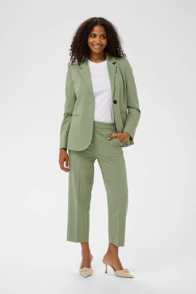 Damesbroek met hoge taille KAFFE Sakura Cropped