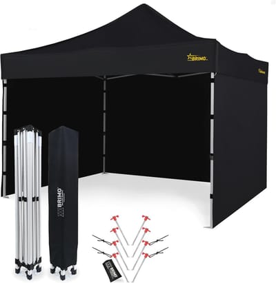Economische Waterdichte Partytent 3x3 Met Zijwanden En Grondpennen - Stevige Opvouwbare Tuin Tent