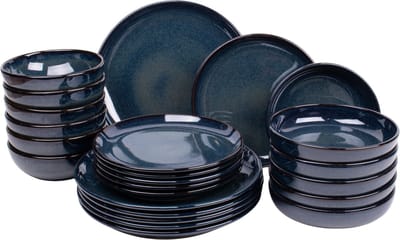 Kade 171 Faro serviesset 24-delig 6 personen - Portugees stoneware blauw
