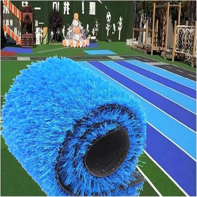 Kunstgras Tapijt - Grastapijt Buiten - Tuin Decoratie - Anti-UV Vervaagt Niet - Aanpasbaar - Blauw