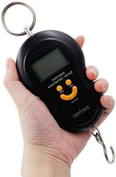 AERBES Elektronische Bagageweegschaal Met Weeghaak - Koffer Weegschaal - Hang Weegschaal - Vissen - Groente - Fruit - 50KG