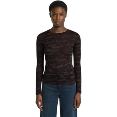 Dames-T-shirt met lange mouwen G-Star Fine Lace Aop