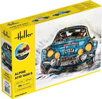 Heller Modelbouwpakket Militaire voertuigen - 56745 Alpina A110 (1600) Car - Starter Kit Plastic - 1:24 - Modelbouw