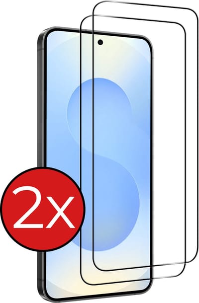 Screenprotector - 2 Stuks - Geschikt voor Samsung Galaxy S25 - Full Cover - Beschermglas - Gehard Glas - Tempered Glass - Screen Protector