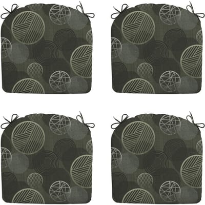 Madison - Zitkussen Circle green - Ca. 46x48 cm - Set van 4