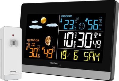 Weerstation Binnen en Buiten - Hygrometer Draadloos - Luchtvochtigheidsmeter - weer indicatie