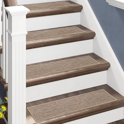 Set van 4 Zelfklevende Tapijten voor Traptreden - Antislip en Gemakkelijk te Installeren
