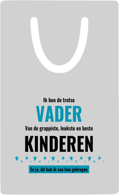 Hacebo® - ik ben de trotste vader van de grappigste, leukste en beste kinderen, en ja dit heb ik van hun gekregen metalen boekenlegger - de trotste vader - verjaardag - verjaardagscadeau - cadeau Bladwijzer boekenleggers - 7.6 cm x 5cm
