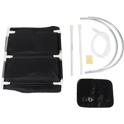 Baignoire de glace pour athlète, étanche, soulage les douleurs musculaires, portable, pliable, ovale, thérapie à l'eau froide white