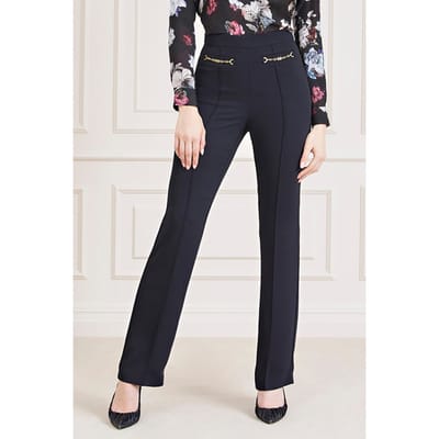 GUESS Marciano By  Lillibeth Pant Jet Black Straight Größe: 38 | Straight Jeans Outlet | Damen | Schwarz