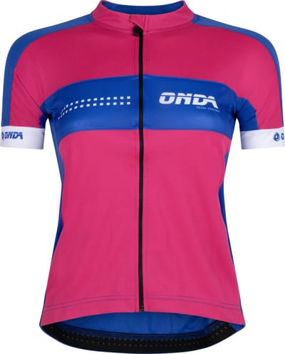 ONDA Fietsshirt korte mouw dames Roze Blauw - Pro Douro - XS