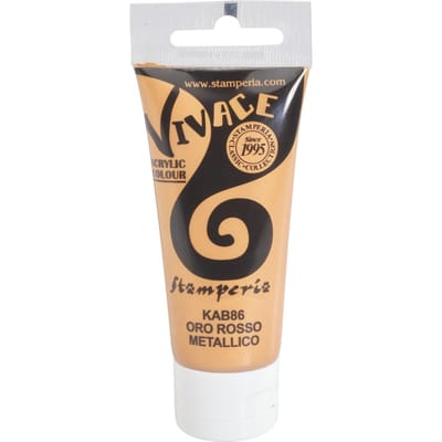 Stamperia Vivace Paint - Metallic Red