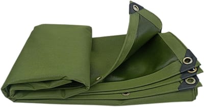 Waterdicht Zeildoek - Robuuste Hoes - Tuinmeubilair Beschermen - Versterkte Randen - 5x6m - Groen