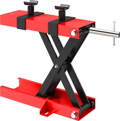 NAVOBIZ Motorfiets heftafel - Motorlift - Motorheftafel - 500 kg draagvermogen - Schaarmechanisme - Opvouwbaar ontwerp - Rood