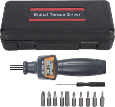 Digitale Torsieschroevendraaier - Verstelbare Schroevendraaier - Precisie Werk - Plug-and-Play Interface - 0.4-4 Nm Bereik - Zwart
