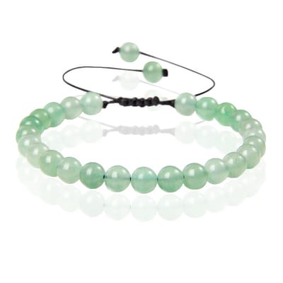 Memphis No.2 Natuursteen Armband Dames - 6mm Groene Aventurijn