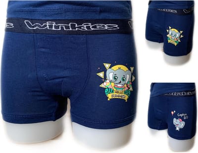 Embrator 2-stuks Jongens Boxershorts met opdruk donkerblauw maat 104/110