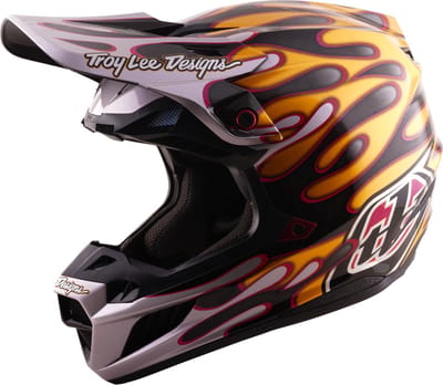 Troy Lee Designs SE5 Carbon MIPS Overspray Motocrosshelm -