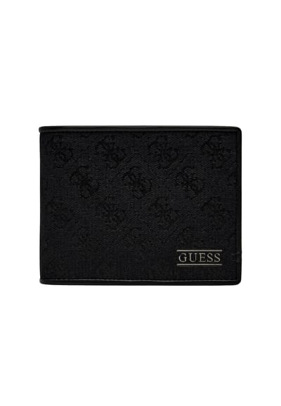 GUESS portemonnee Boston Bifold Wallet Dark Black zwart