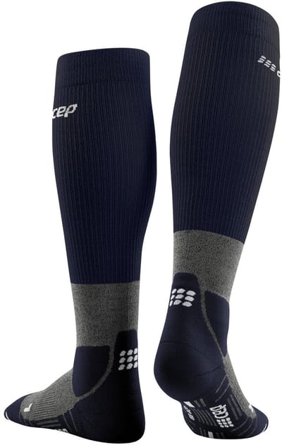 CEP Hiking Merino Tall Compressie - Navy - Kuitomvang Heren 45-50 cm