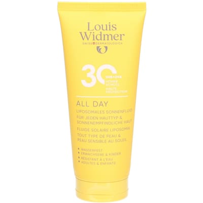 Louis Widmer All Day 30 Zonder Parfum 100 Zonnecrème