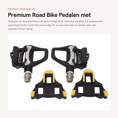 Dailygoods- Fietspedalen Lichtgewicht Moly As - Fietspedalen Stadsfiets - Fietspedalen Mountainbike - Fietspedalen Racefiets - Aanpasbare Spanningsfunctie - Verbeterde Fietsprestaties - Fiets Pedalen