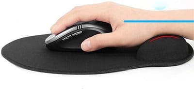 Muispolssteun Ergonomisch – Memory Foam Polssteun voor Muis – Antislip – Comfort – Voorkomt RSI en Polsklachten – Zwart