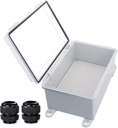 Waterdichte elektrische doos IP67 met montageplaat - ideaal voor elektronica en doe-het-zelf projecten