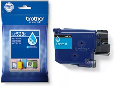 Brother LC528XLC inktcartridge 1 stuk(s) Origineel Ultrahoog rendement Cyaan